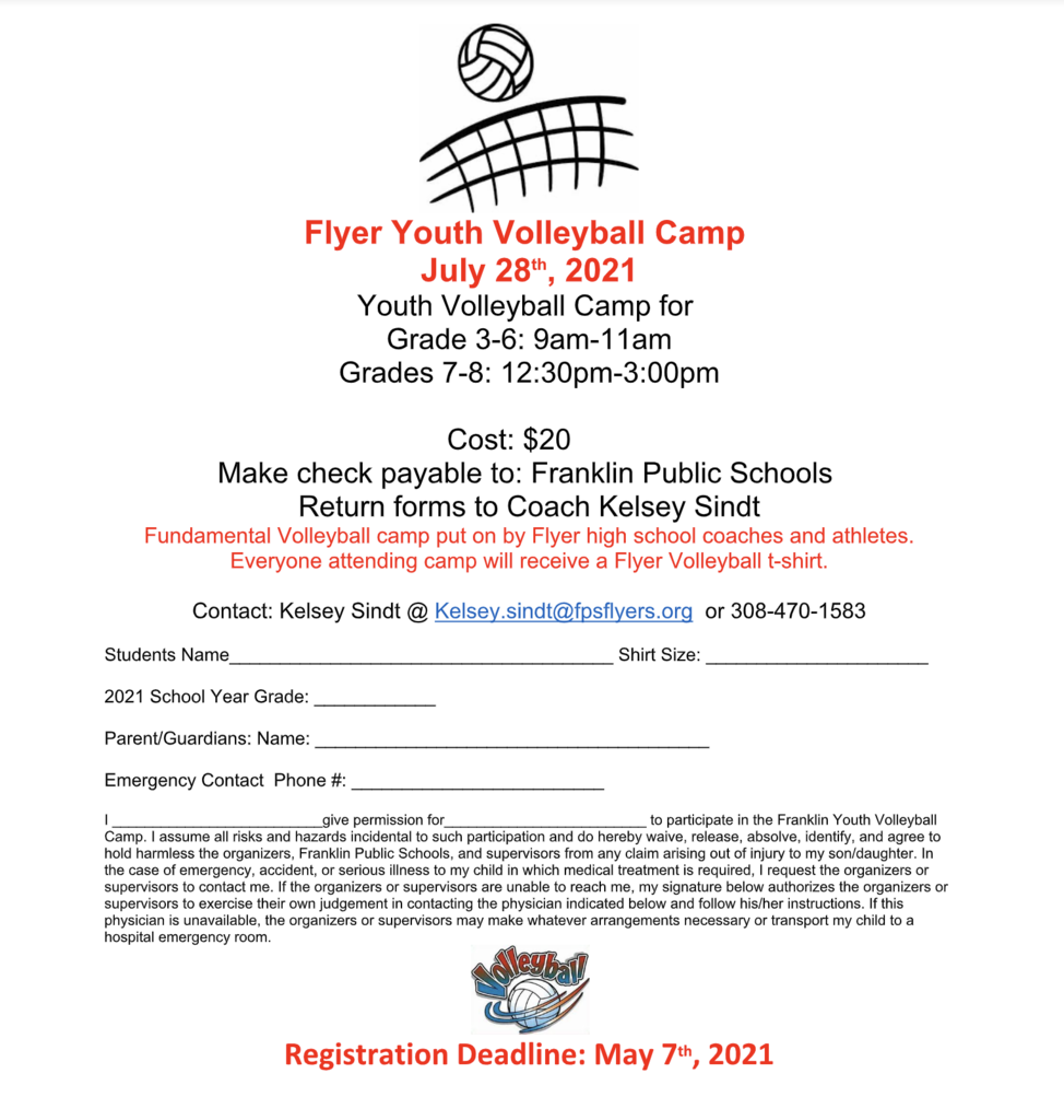 2021 Elem / JH VB Camp