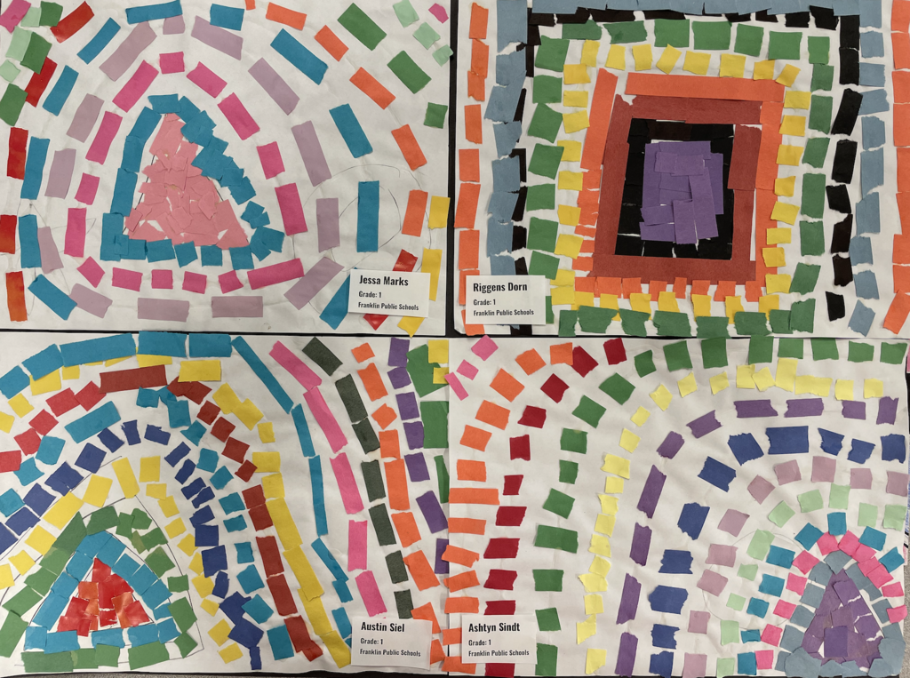 1st Grade Art - Jessa Marks, Riggens Dorn, Ashtyn Sindt, and Austin Siel