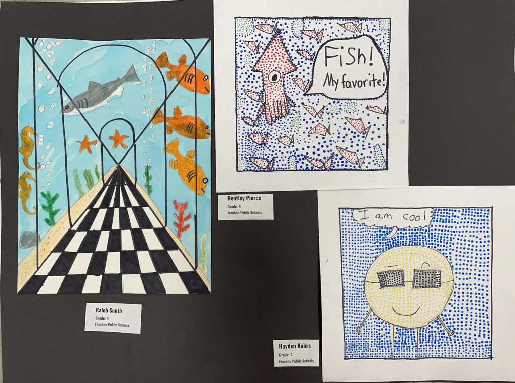 4th Grade Art - Kaleb Smith, Bentley Pierce, and Hayden Kahrs