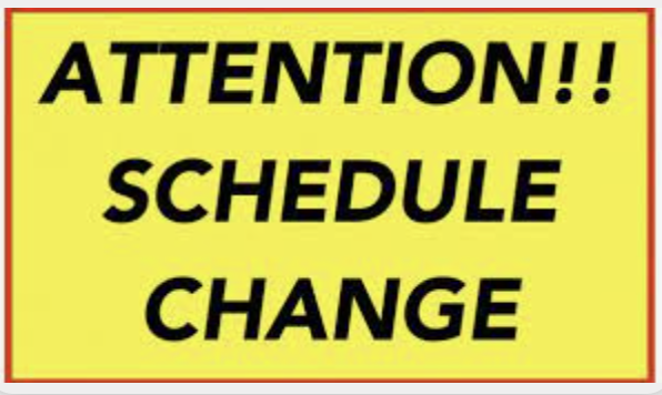 Schedule Change